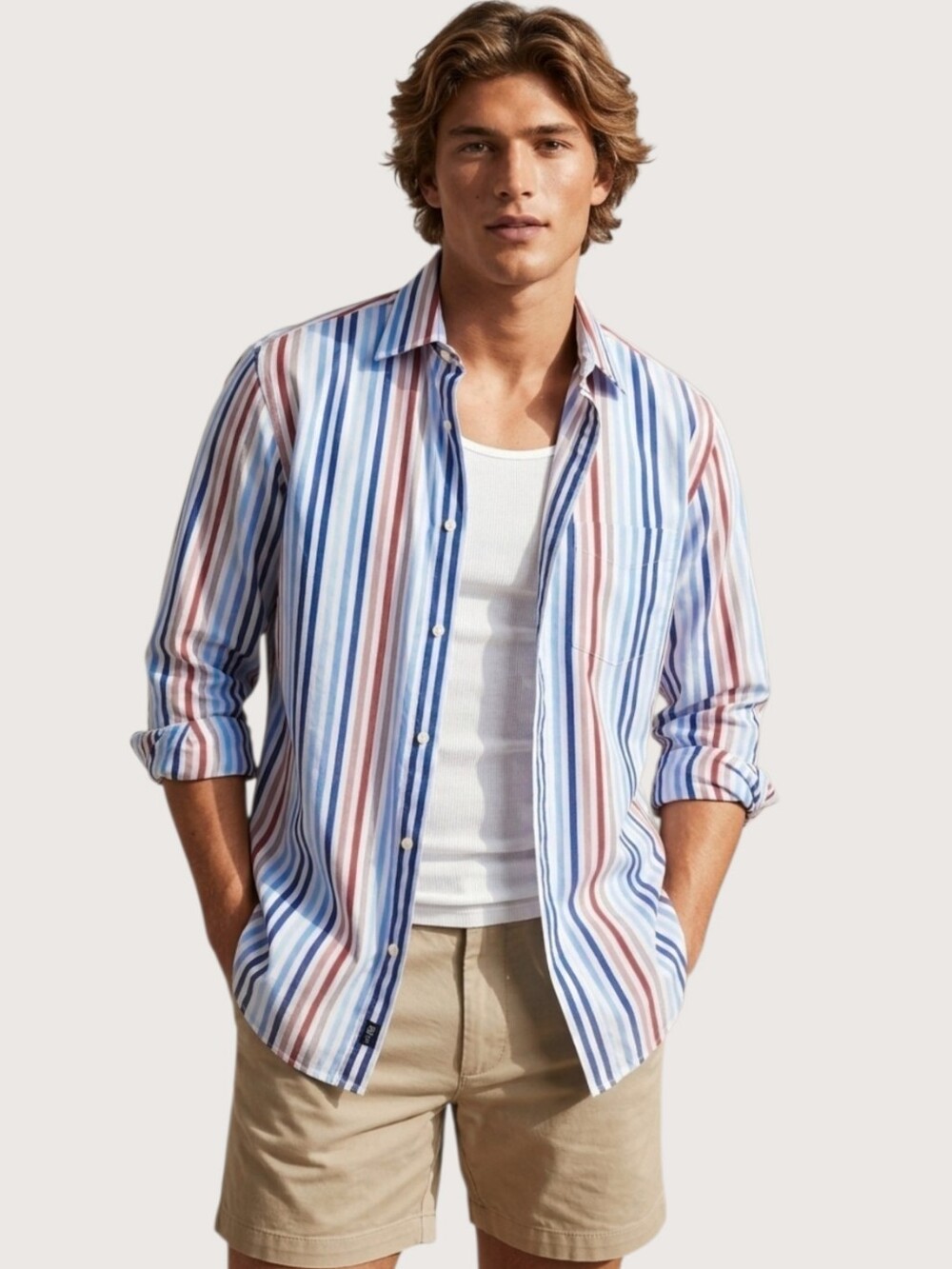 GAP Men’s Classic Fit Pin Striped Button-Down Coastal Elite Rivera Shirt